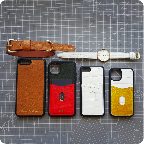 Ốp lưng bao da diện thoại handmade