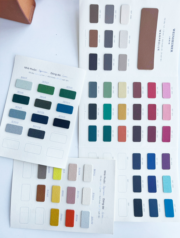 BẢNG MÀU - TÚI CLUTCH CẦM TAY CÔNG SỞ DA BÊ SANG TRỌNG