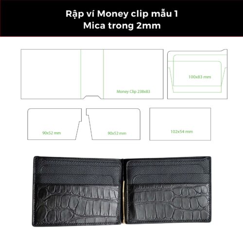 Rập ví Money Clip mica 2mm